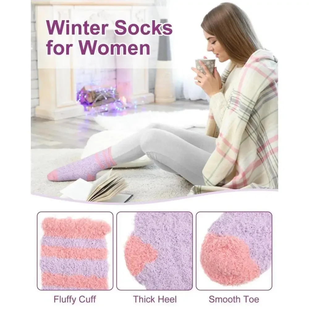 Two 18 pairs of fuzzy socks